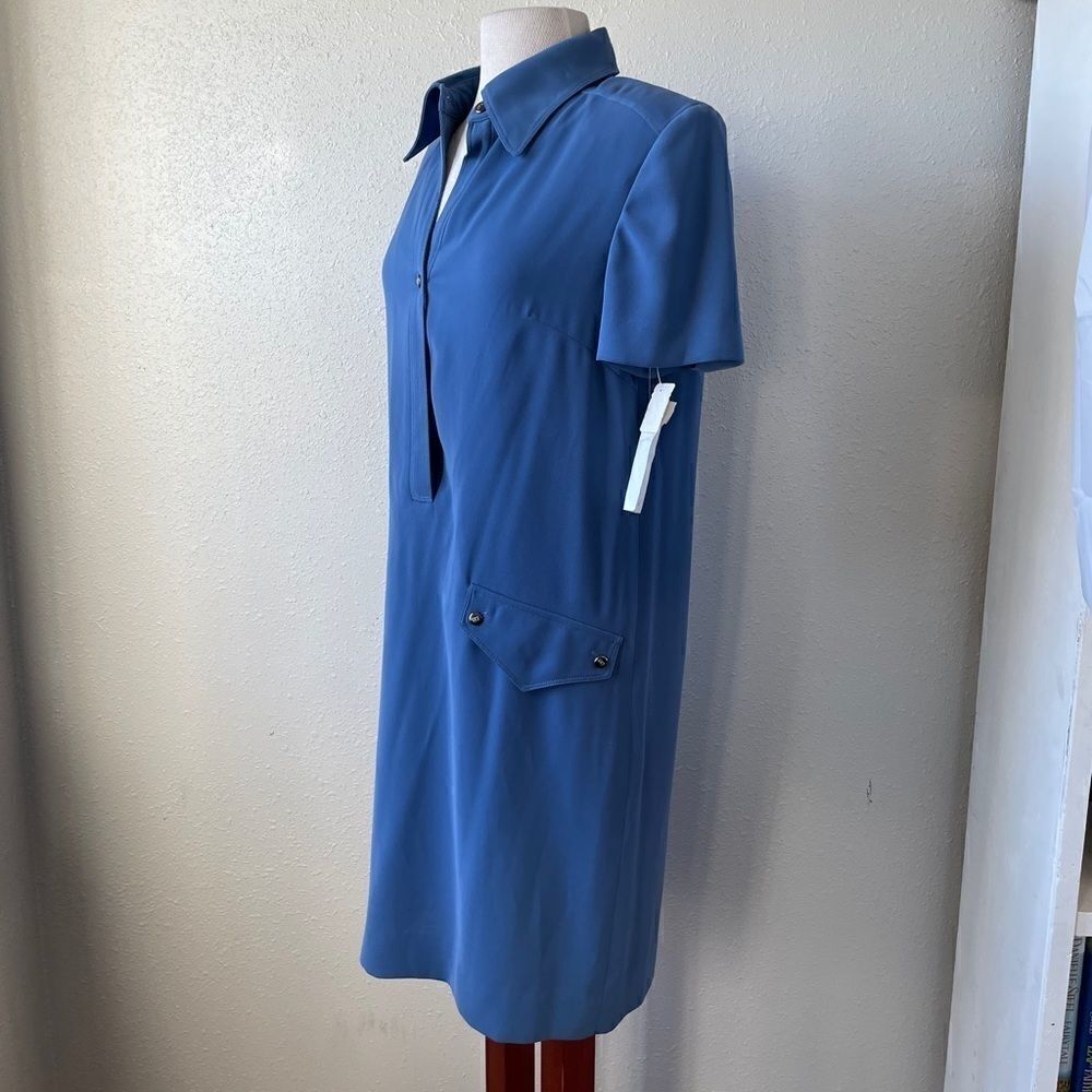 NWT Liz Claiborne Blue Dress Size 10 - Picture 3 of 9